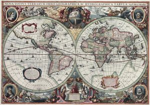 Nova Totius Terrarum Orbis Geographica Tabula 作： Henricus Hondius II